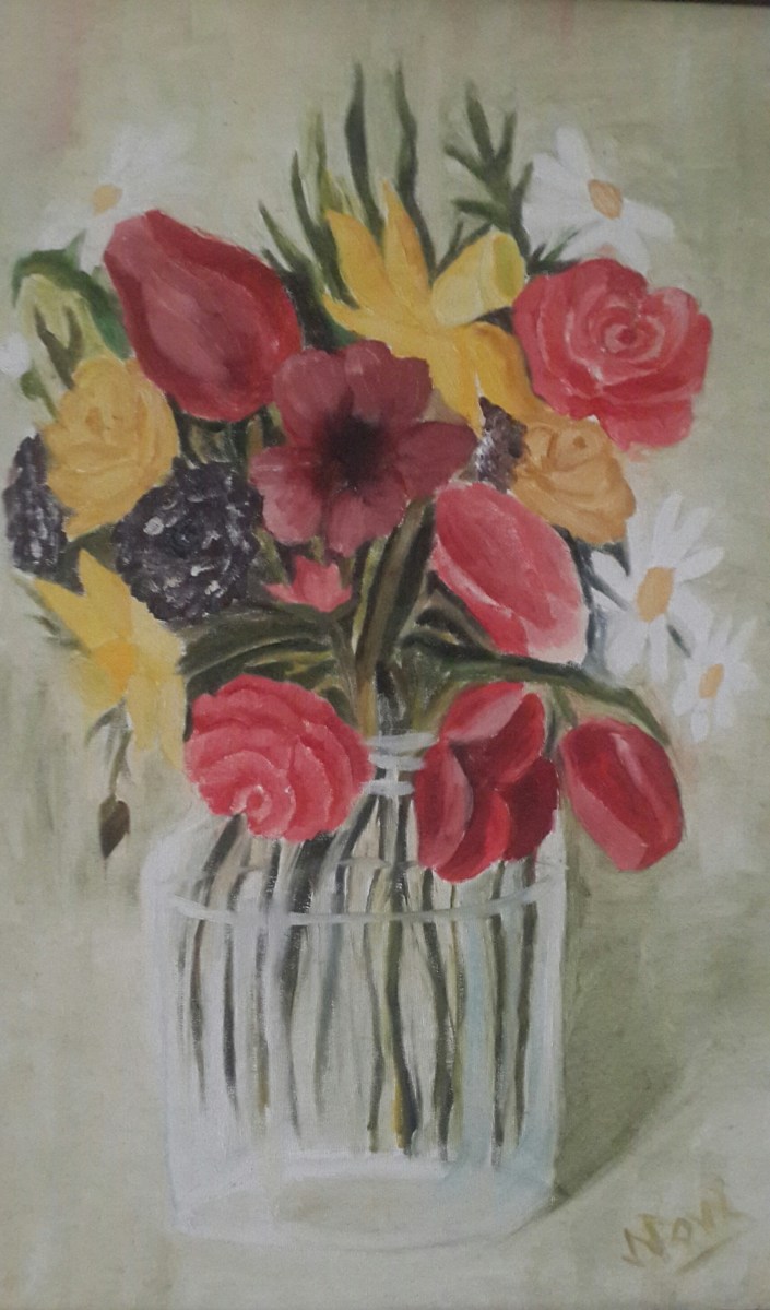floral oil painting