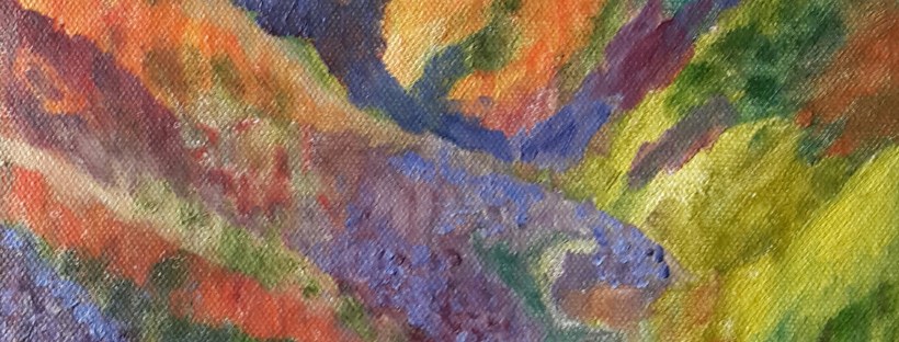 Wildflowers oil painting by Navdeep Kular