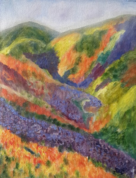 Wildflowers oil painting by Navdeep Kular