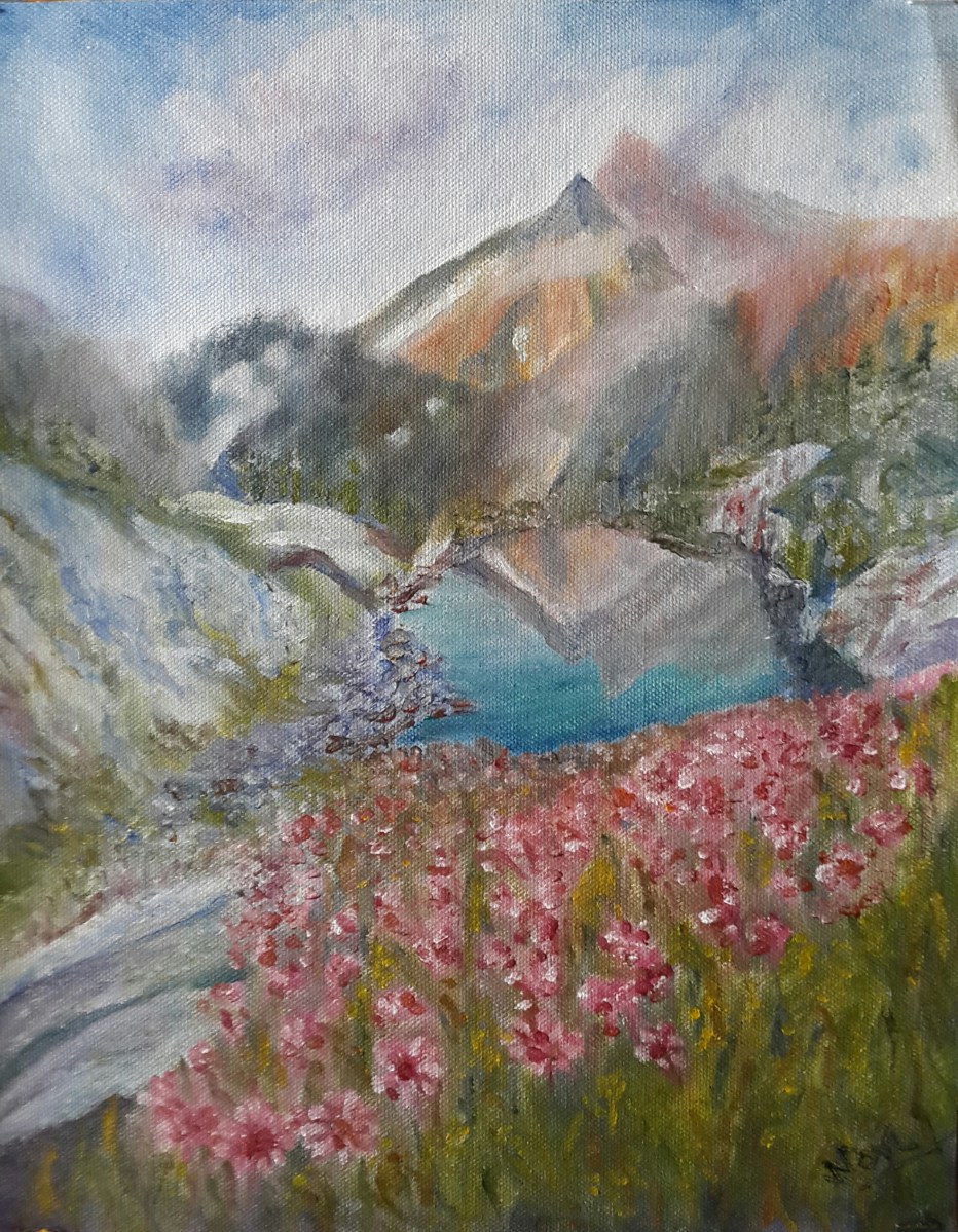 landscape oil painting by Navdeep Kular