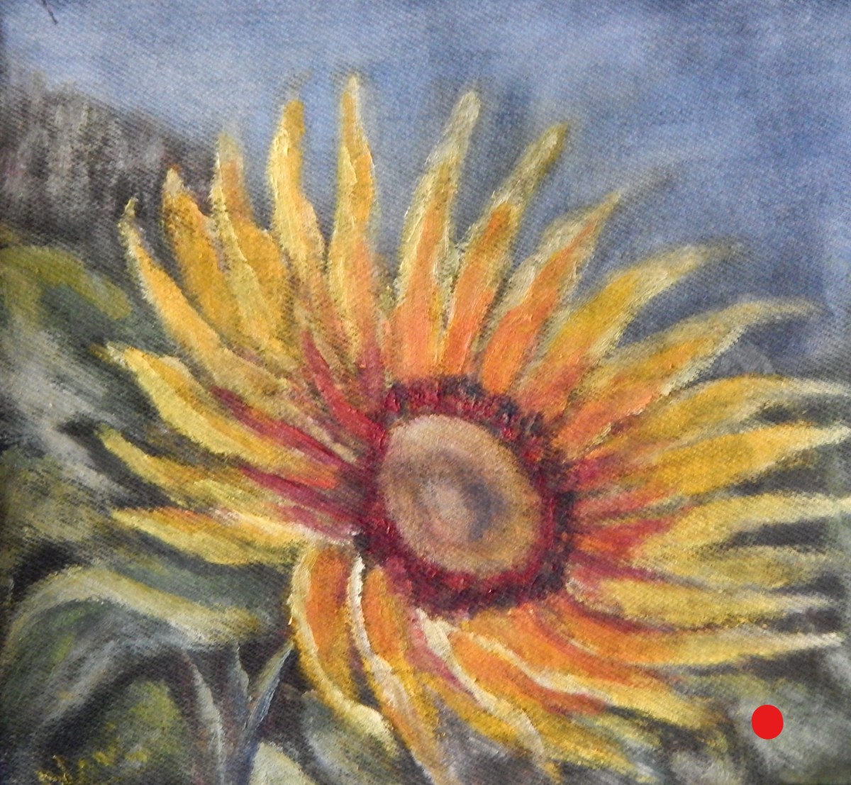 sunflowers oil painting by Navdeep Kular