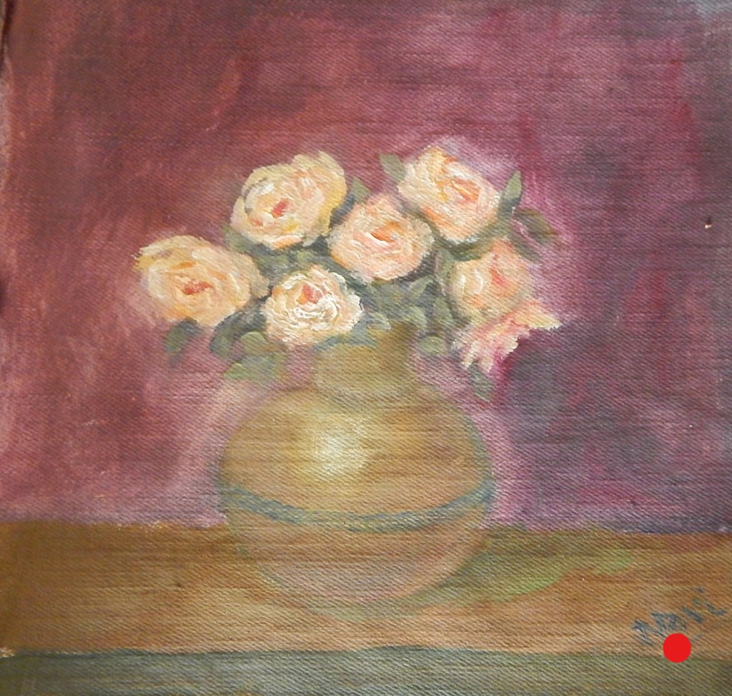 Roses oil painting by Navdeep Kular