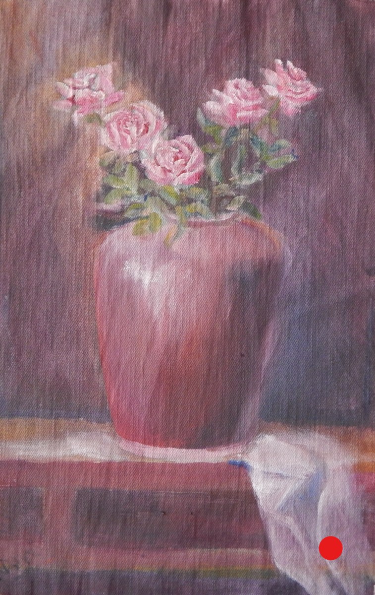 Roses in a Vase oil painting by Navdeep Kular