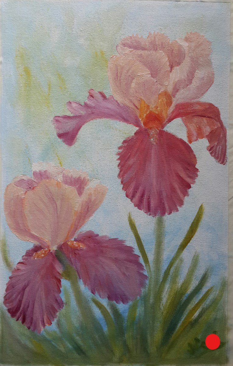 Iris Garden 2 oil painting by Navdeep Kular