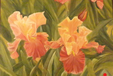 Iris Garden 1 oil painting by Navdeep Kular